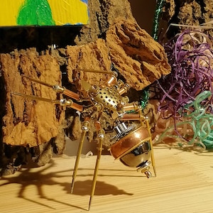Steampunk Mechanical Insect | Metal Sculpture Insect | Christmas presents | Steampunk Spider | Spider Charmp Metal Insect | Metal Spider