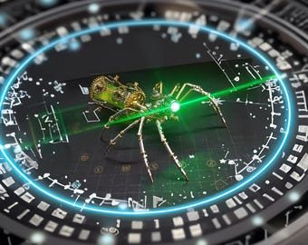 3D Steampunk Spider Puzzle, DIY Brass Insect Model Kit