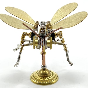 Steampunk Mechanical butterfly | Metal Butterfly Insect | Puzzle Model Kit 3D DIY Mechanical Assembly Jigsaw Crafts  | Valentine's Day gifts