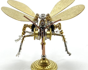 Steampunk Mechanical butterfly | Metal Butterfly Insect | Puzzle Model Kit 3D DIY Mechanical Assembly Jigsaw Crafts  | Valentine&#39;s Day gifts