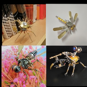Steampunk Mechanisches Insekt Ganzmetall Handarbeit Kreatives Kunsthandwerk Ornamente Metallskulptur Insekte Steampunk Home Decor