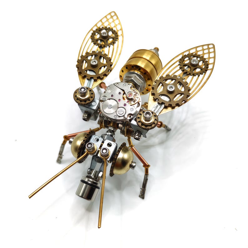 DIY Metal Assembly Kit Mechanical Puzzle for Adults,100+PCS Insect Model Christmas Gift Desktop Metal Insect Decor Creative Holiday Gift image 7