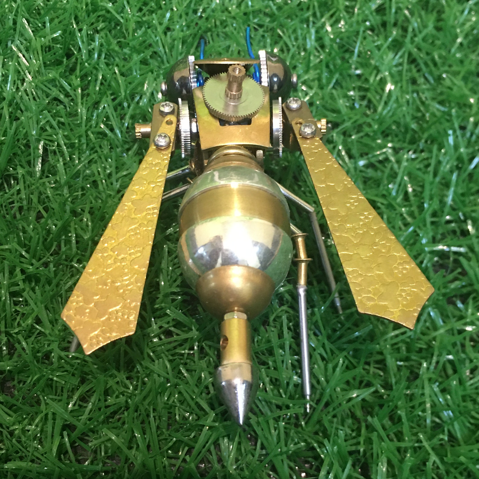 Iron Insect Bee Steampunk Iron Bug Metal Insect Handmade Insect Art Statue Metal ...