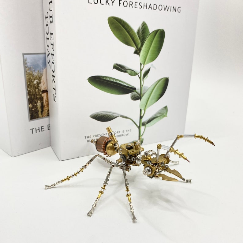 Steampunk Mechanical Insect Ant Figurine Metal Iron Bug Handmade Crafts ...