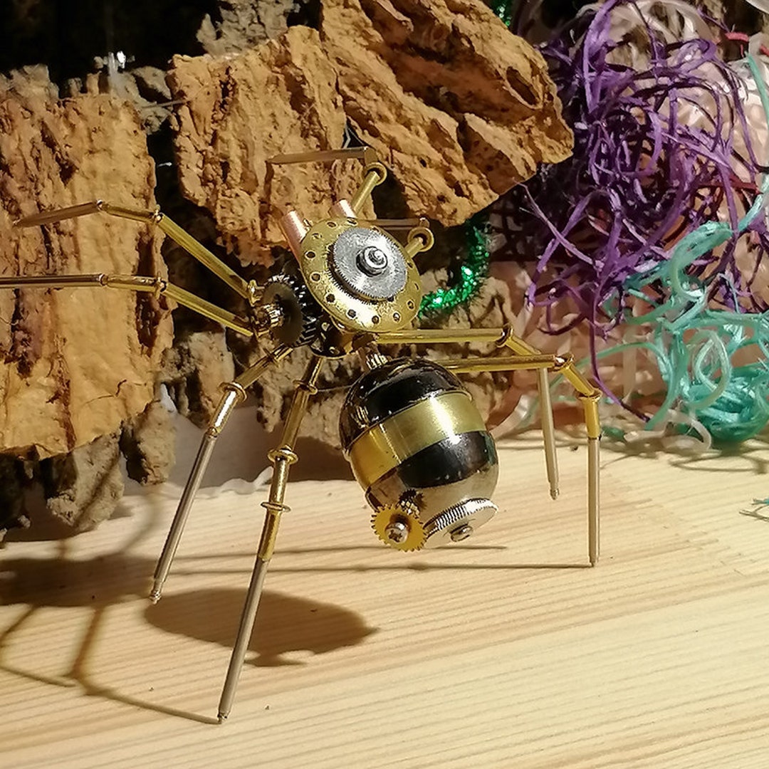 Araignée charme insecte métal steampunk araignée mécanique araignée ...