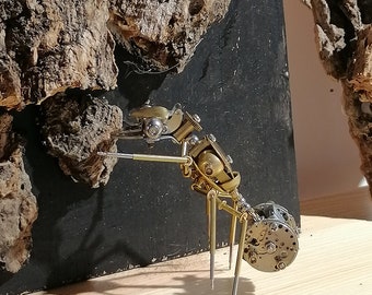 Ant Steampunk Metal Insects Iron Ornaments Ant Figurine Metal Sculpture Insect Steampunk Home Decor Steampunk Mechanical Insect