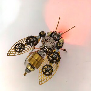 DIY Metal Assembly Kit Mechanical Puzzle for Adults,100+PCS Insect Model Christmas Gift Desktop Metal Insect Decor Creative Holiday Gift image 5