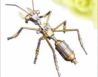 Personalized Toys 3D Insect Brass Puzzle,Steampunk Ant Metal Model , Puzzle DIY Craft Kit, Personalized Art Ornament Christmas Gift