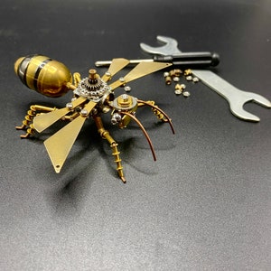 Steampunk Mechanical Insect Ant  | Steampunk Art Sculpture | Metal Ant Figurine | Bug Mechanical | Insect Model | Insect gift | Home Decor