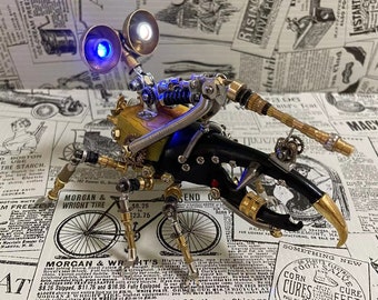 スチームパンクなカブトムシ昆虫、本物のカルコソマアトラス、サイバー