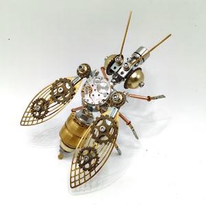 DIY Metal Assembly Kit Mechanical Puzzle for Adults,100+PCS Insect Model Christmas Gift Desktop Metal Insect Decor Creative Holiday Gift image 6