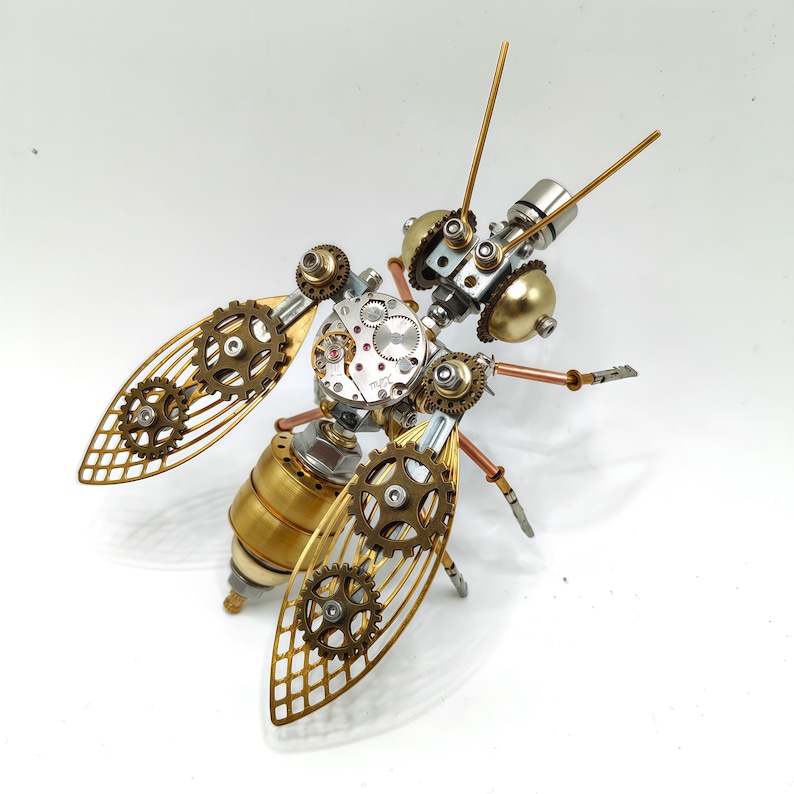 DIY Metal Assembly Kit Mechanical Puzzle for Adults,100+PCS Insect Model Christmas Gift Desktop Metal Insect Decor Creative Holiday Gift image 6