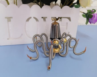 The Octopus Metal Sculpture Insect Steampunk Home Decor Steampunk Mechanical Insect Bug Sculpture Steampunk Ornament