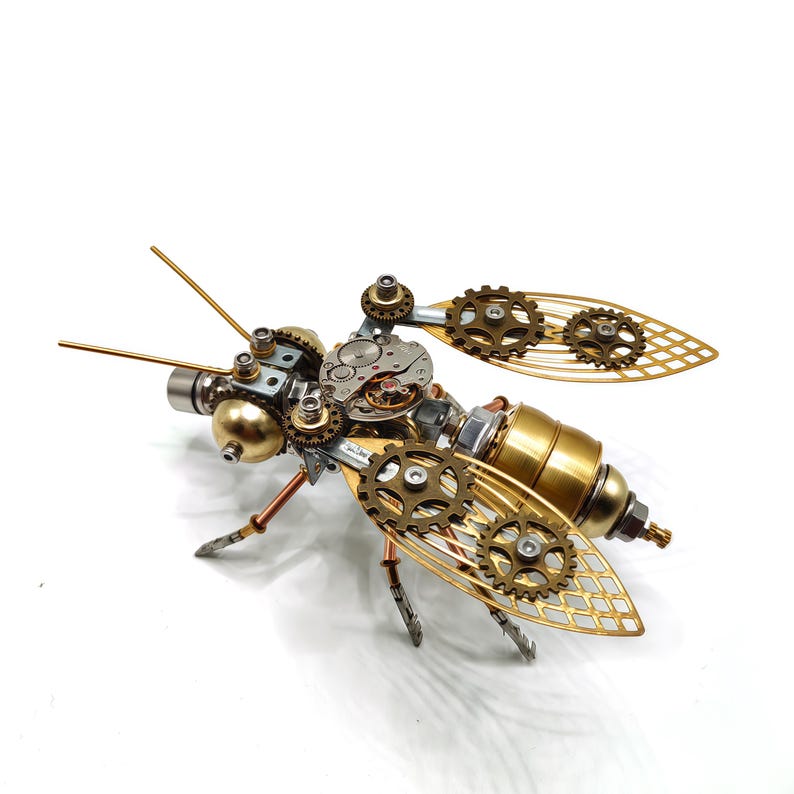 DIY Metal Assembly Kit Mechanical Puzzle for Adults,100+PCS Insect Model Christmas Gift Desktop Metal Insect Decor Creative Holiday Gift image 2