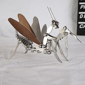 Mechanical Praying mantis steampunk | Metal handmade finished Model decor Ornaments Gift For Him, Birthday Gift