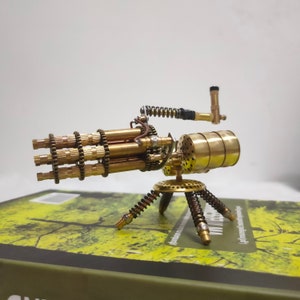 スチームパンク メカニカル ガトリングモデル スチームパンク ホームデコレーション 虫の彫刻 虫のメカニカル