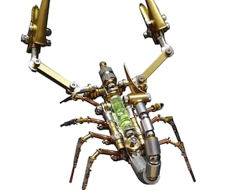 Steampunk Scorpion Metal Puzzle, DIY Mechanical Kit