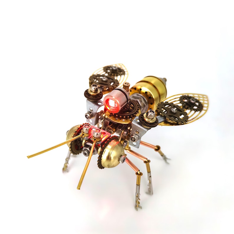 DIY Metal Assembly Kit Mechanical Puzzle for Adults,100+PCS Insect Model Christmas Gift Desktop Metal Insect Decor Creative Holiday Gift image 12