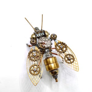 DIY Metal Assembly Kit Mechanical Puzzle for Adults,100+PCS Insect Model Christmas Gift Desktop Metal Insect Decor Creative Holiday Gift image 8
