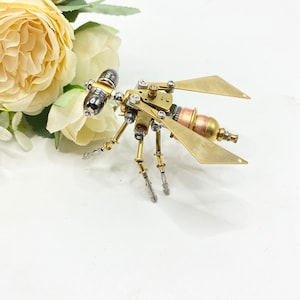 Metal Sculpture Insect Steampunk Home Decor Steampunk Mechanical Insect ...