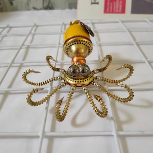 Steampunk Metal Insects Sculpture Octopus Steampunk Mechanical Insect Steampunk Home Decor Metal Sculpture Insect Steampunk Sculpture