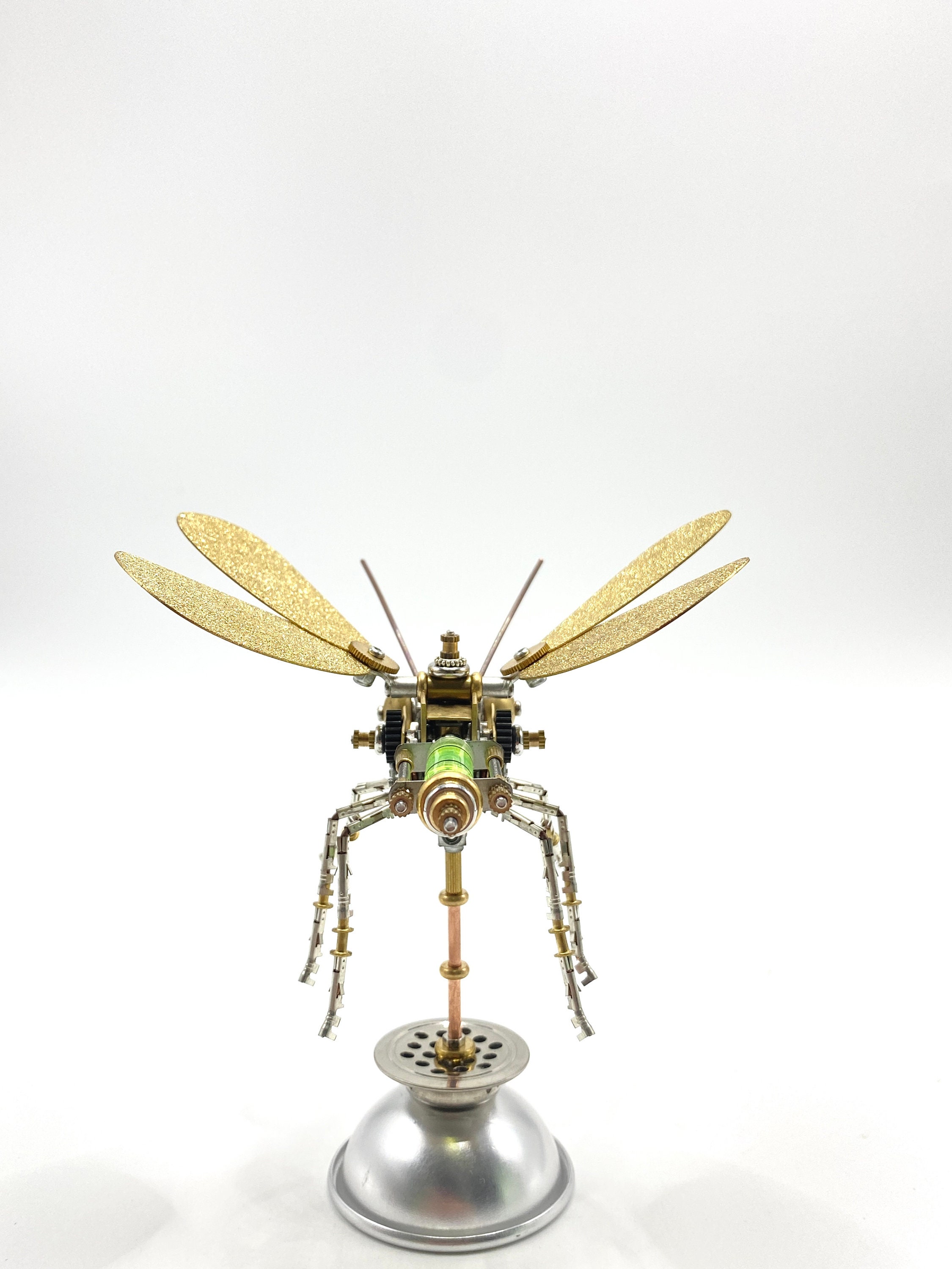 Iron Insect Steampunk Mechanical Insect Dragonfly All-metal Iron Bug Handmade ...