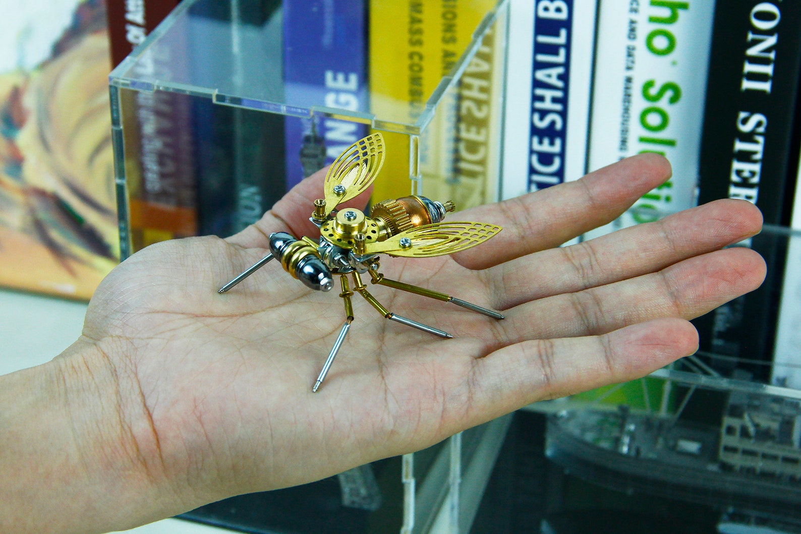 Steampunk Insect Drosophila Sculpture Steampunk Insect Drosophila Metal ...
