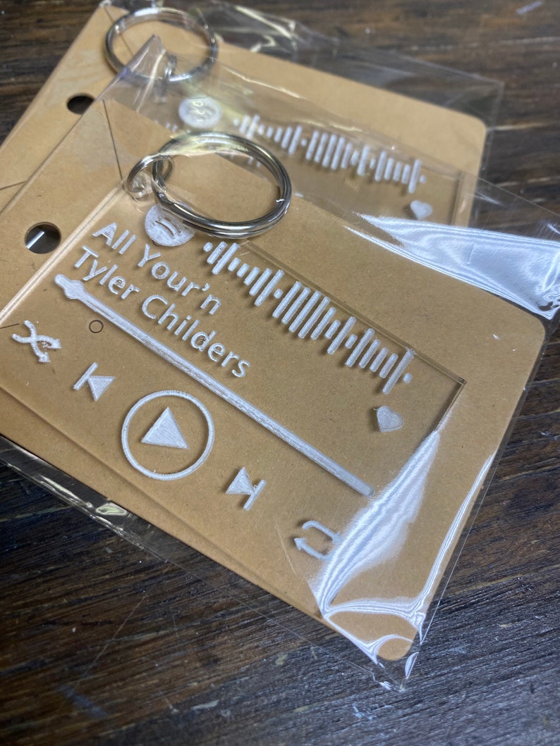 Spotify Song Custom Keychain 