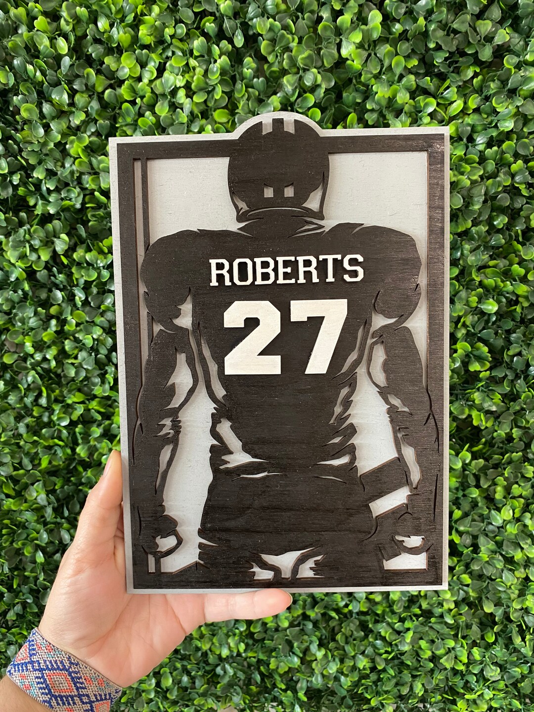 Custom Football Plaque Etsy