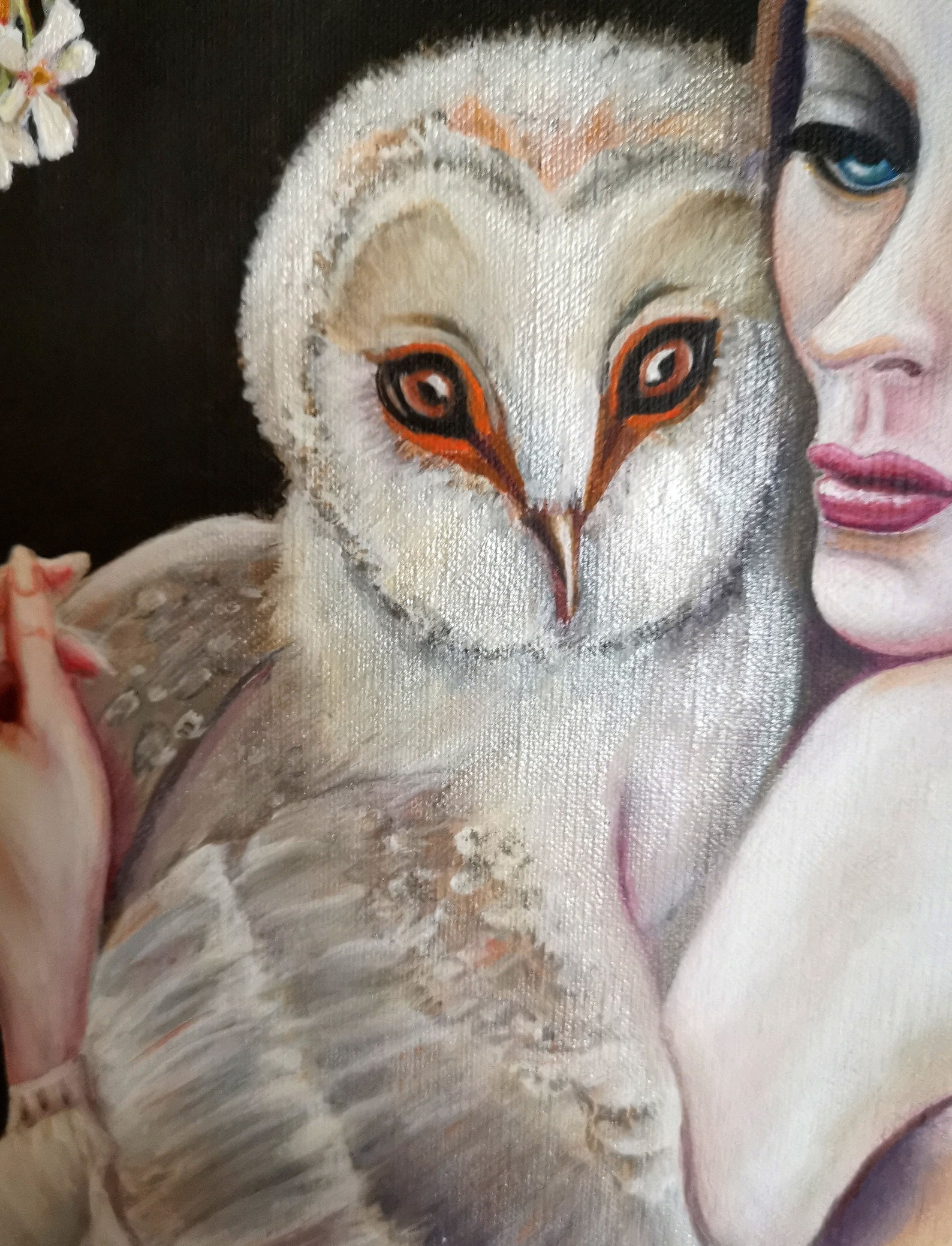 Blodeuwedd The Owl Celtic Art Welsh Mythology Goddess Wall Etsy