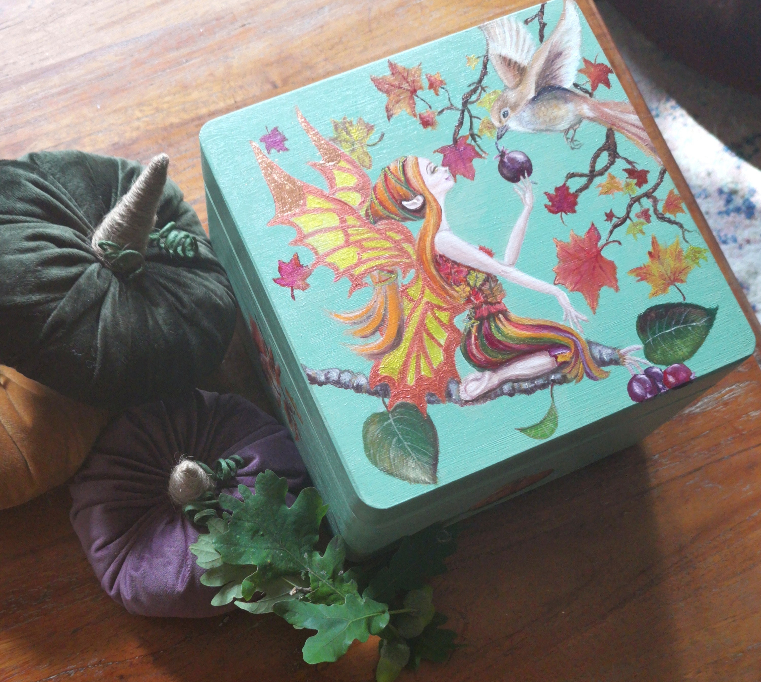 Hand Painted Jewellery Keepsake Box Whimsical Fairy Etsy UK