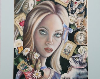 Alice in Wonderland Art Print: "Absent Friends" Limited Edition