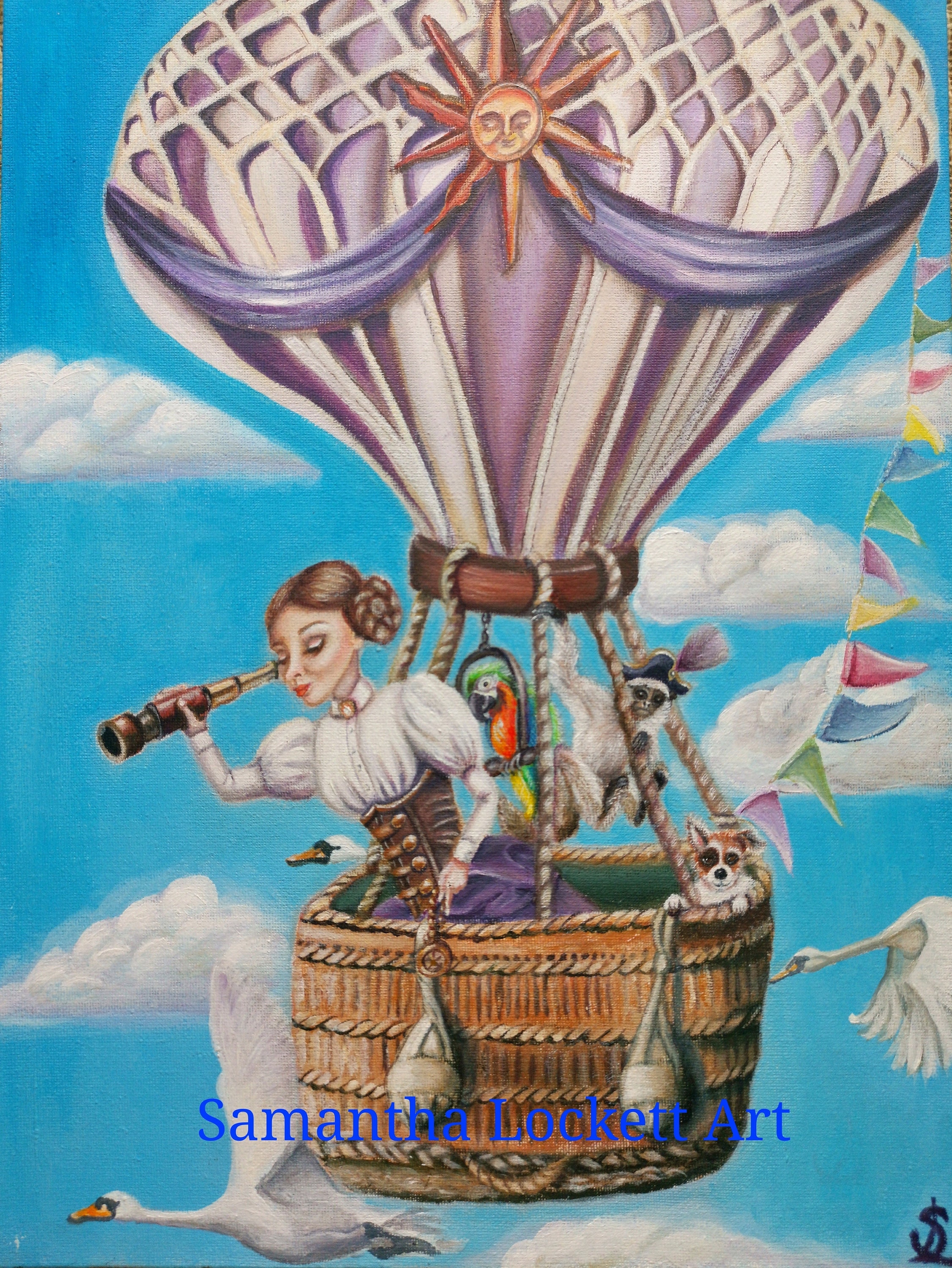 Hot air 2024 balloon art