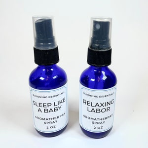 Pregnancy & Postpartum Aromatherapy Spray | Relaxing Labor Aromatherapy Spray | Sleep Like a Baby Aromatherapy Spray | Linen Spray