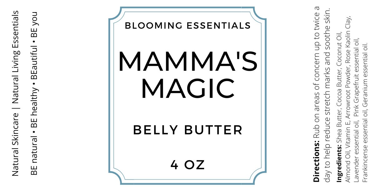 Mamma's Magic Body Butter Pregnancy Body Butter Belly Butter Stretch Mark Butter Postpartum