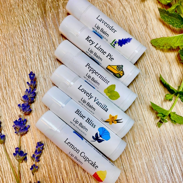 Aromatherapy Lip Balm | Choose Your Lip Balm | All Natural Lip Treatment | Smooth and Soft Lip Balm | Essential Oil Lip Balm