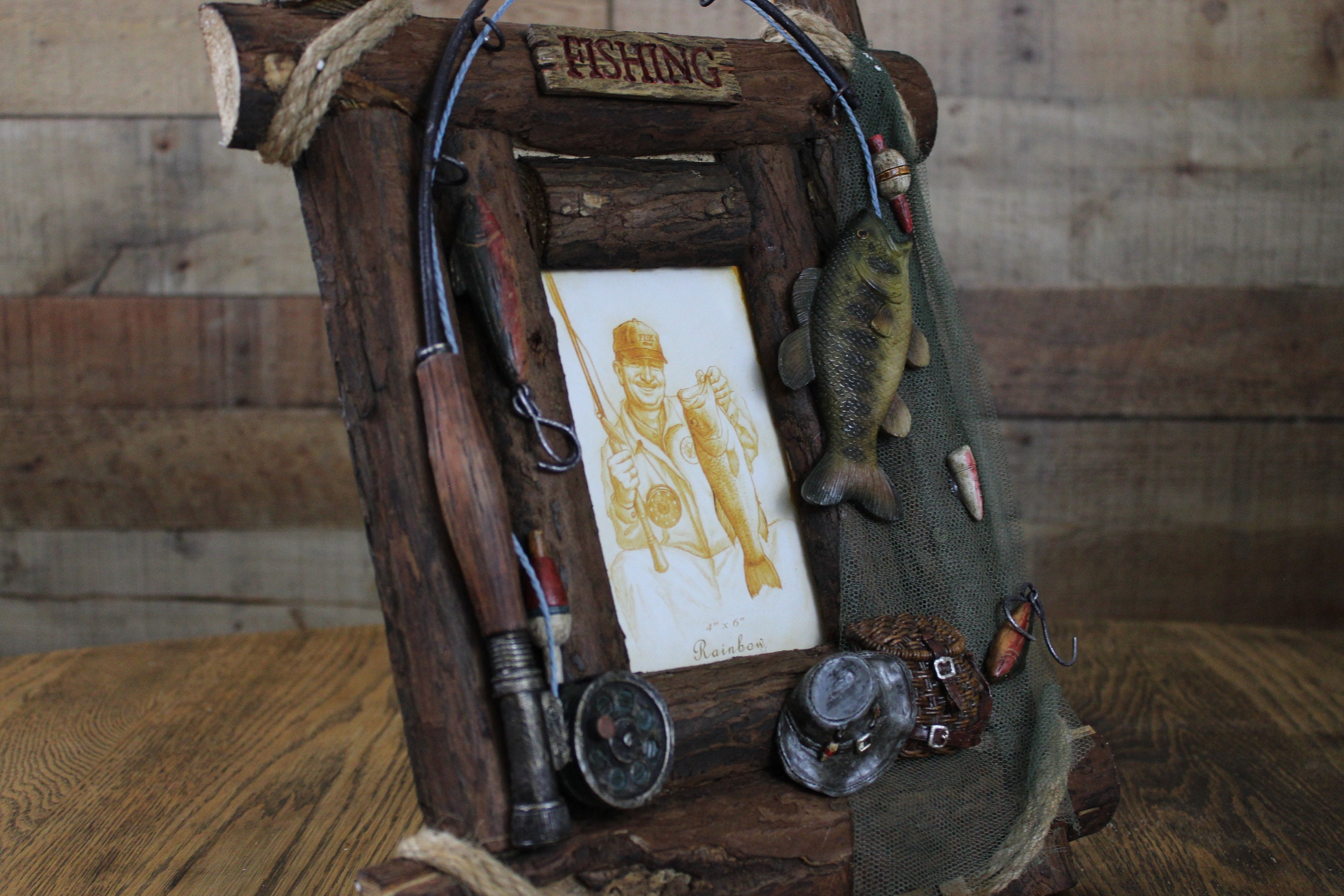 Fishing Décor 4x6 Picture Frame Etsy