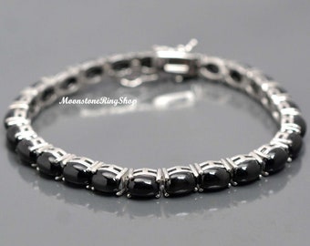 Details about Yellow gold finish created Black onyx tennis bracelet in luxury walnut box Details about Yellow gold finish created Black onyx tennis bracelet in luxury walnut box