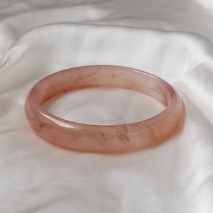 Chunky Baby Pink Resin Bracelet - Chunky Bracelet, Resin Bracelet, Baby Pink Bracelet, Thick Bracelet, Chunky jewellery, Resin Jewellery