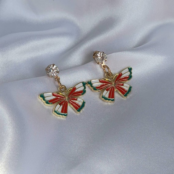 Silver Butterfly Stud Earrings – NinaBreddal
