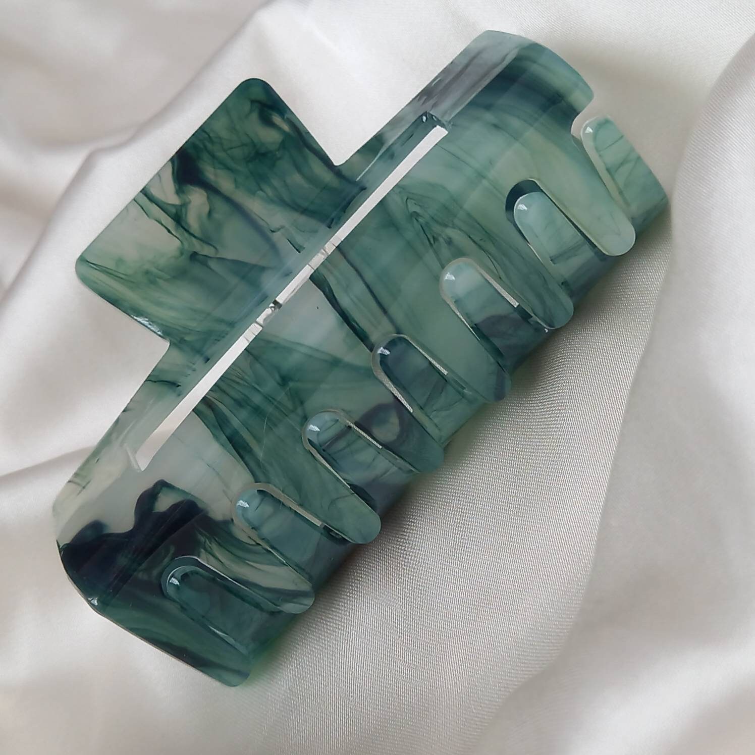 Green Hair Clamp Hair Clip Green Hair Accessories Green Etsy