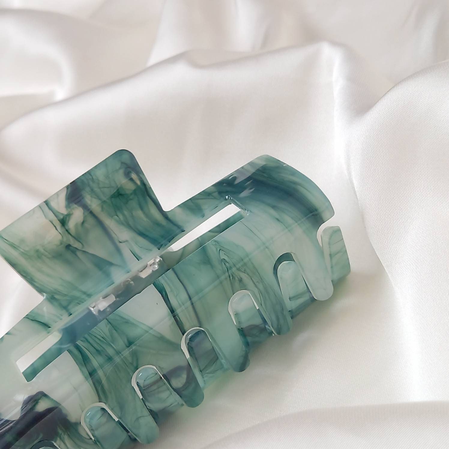 Green Hair Clamp Hair Clip Green Hair Accessories Green Etsy