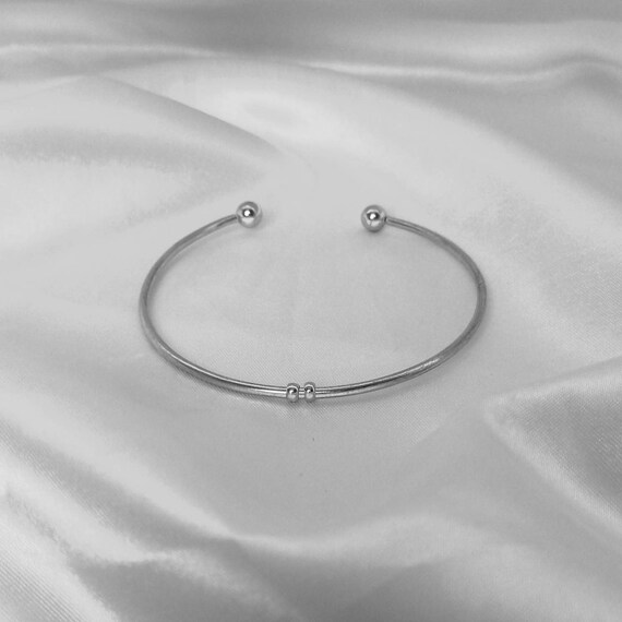 Silver Bangle Bracelet Fine Silver Bangle thin Silver Bangle