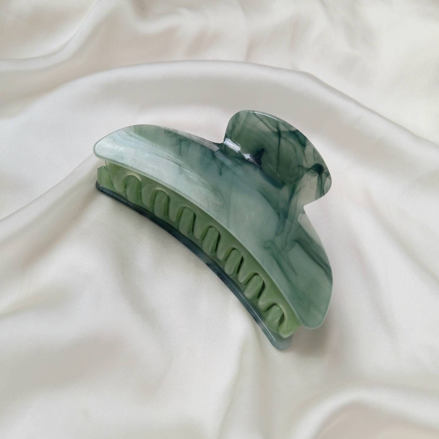 Green Hair Clamp Hair Clip Green Hair Accessories Green Etsy