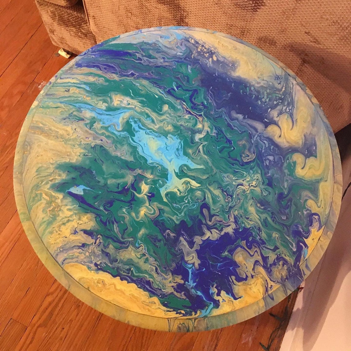 Custom Acrylic Pouring for Your Existing or Provided Furniture Etsy