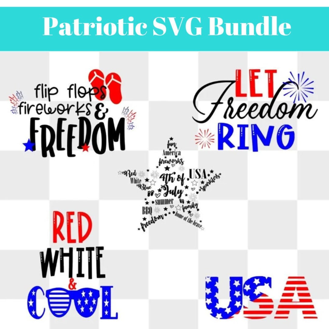 4th of July SVG Bundle, Independence Day Svg, Patriotic Svg, USA Flag ...