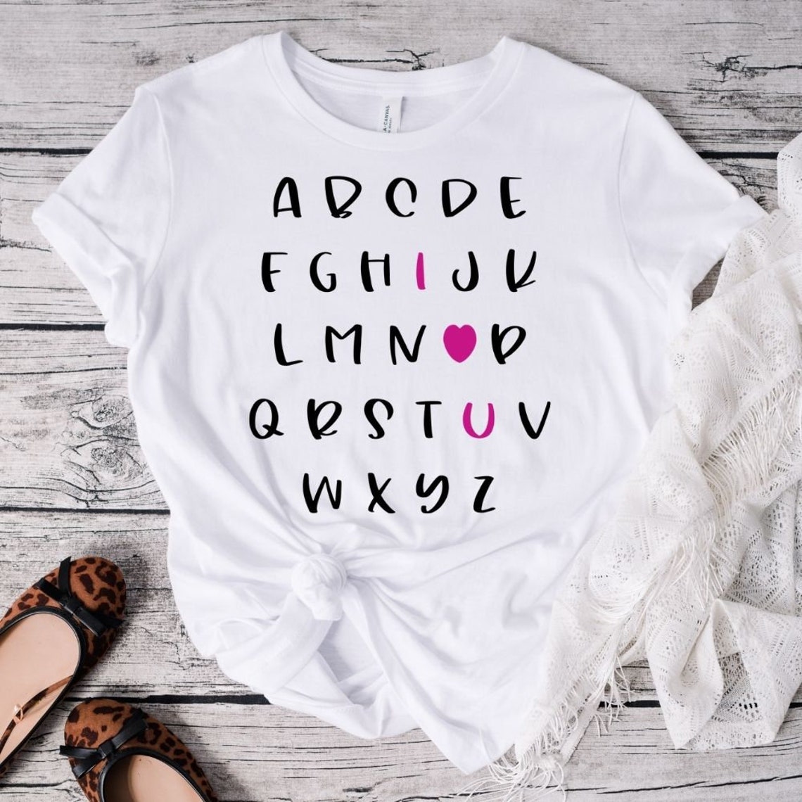 ABC I Love You Svg Cut File ABC Svg Valentine’s Day - Etsy