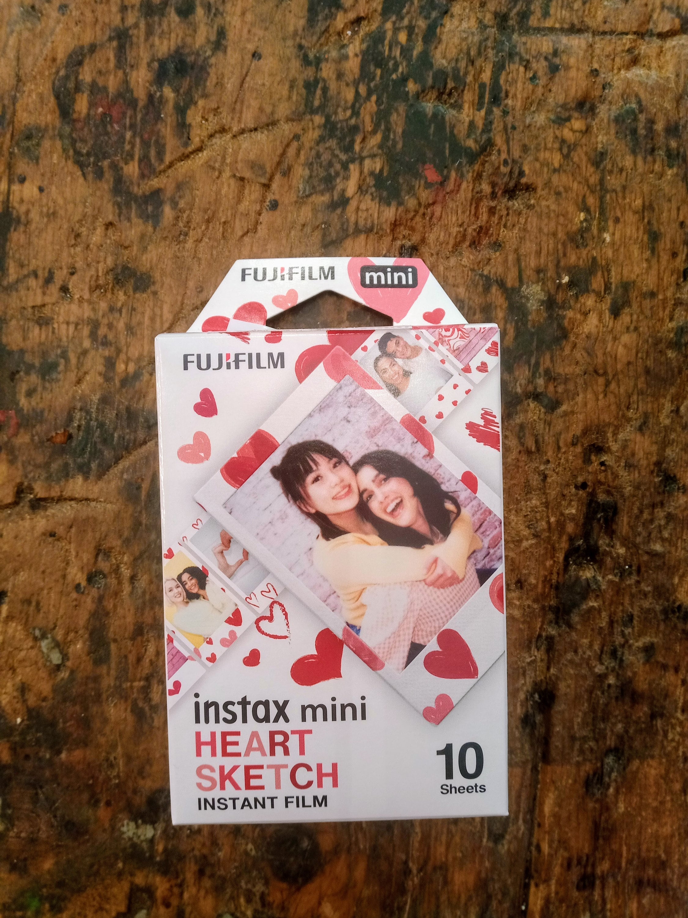 instaxmini ハートスケッチ 10枚 60個 Fujifilm Instax Mini Heart