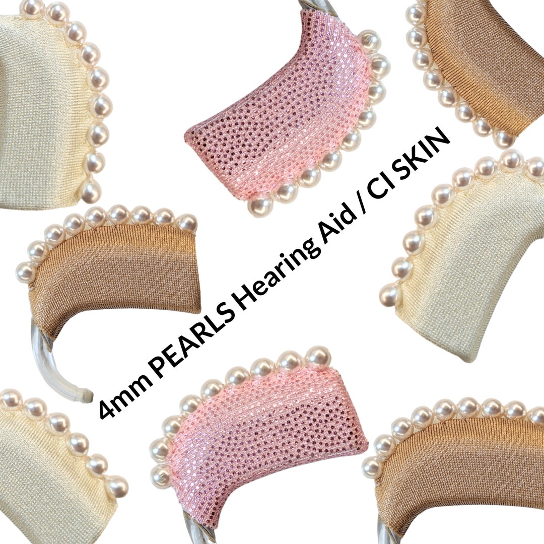 4mm PEARL Hearing Aid Skin | Hearing Aid Sleeve | Hearing Aid Jewelry ...