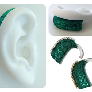 EMERALD Hearing Aid Skin Hearing Aid Sleeve Hearing Aid Jewelry Cochlear Implant Skin Hearing Aid Cover image 3